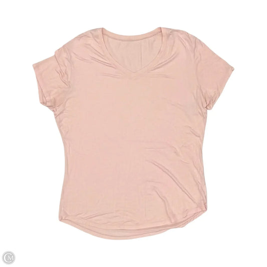 Athletic Top Short Sleeve By Zyia In Pink, Size: Xl