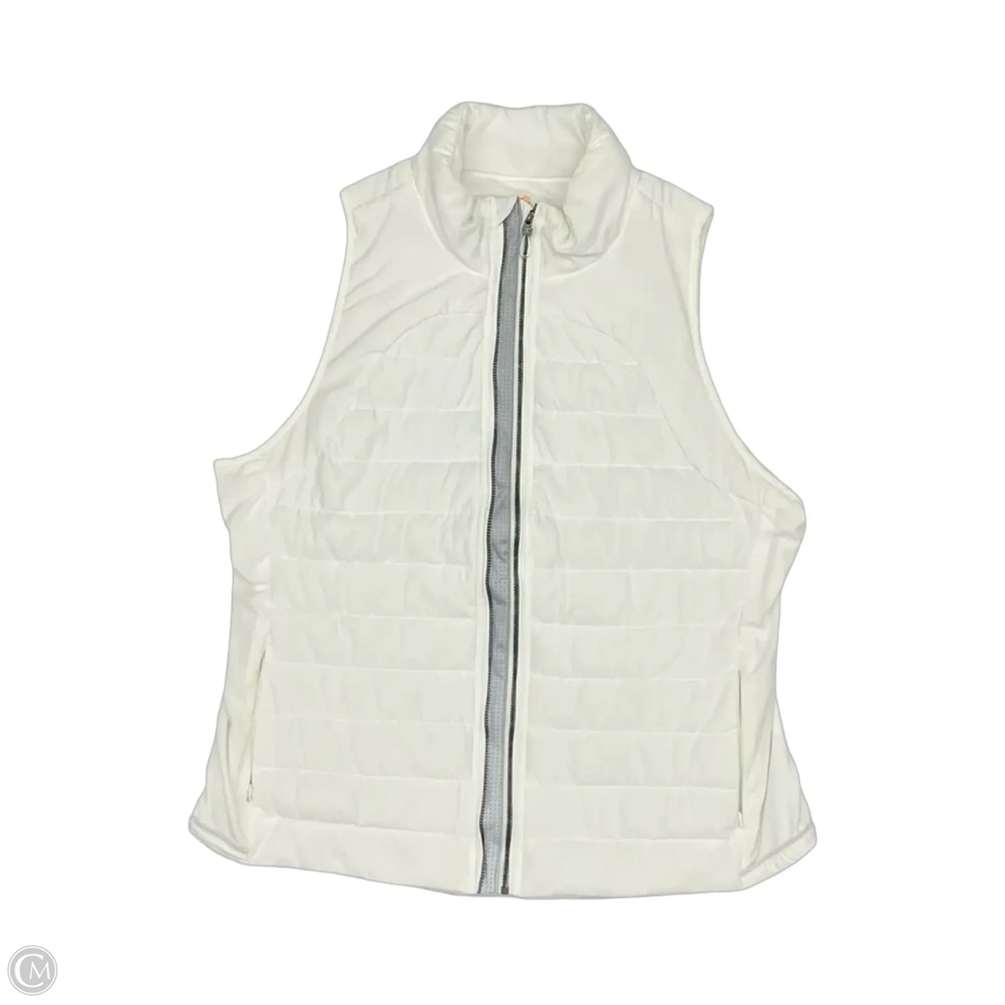 Vest Puffer & Quilted By Tangerine In White, Size: Xxl