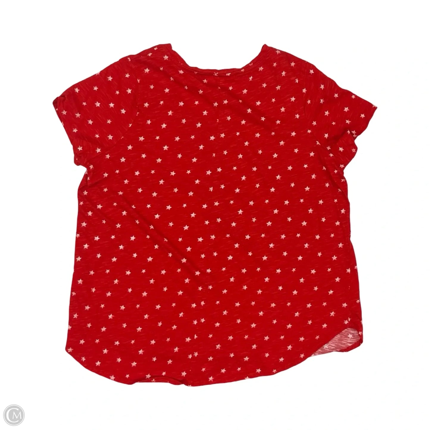 Top Short Sleeve By Cynthia Rowley In Red, Size: 1x