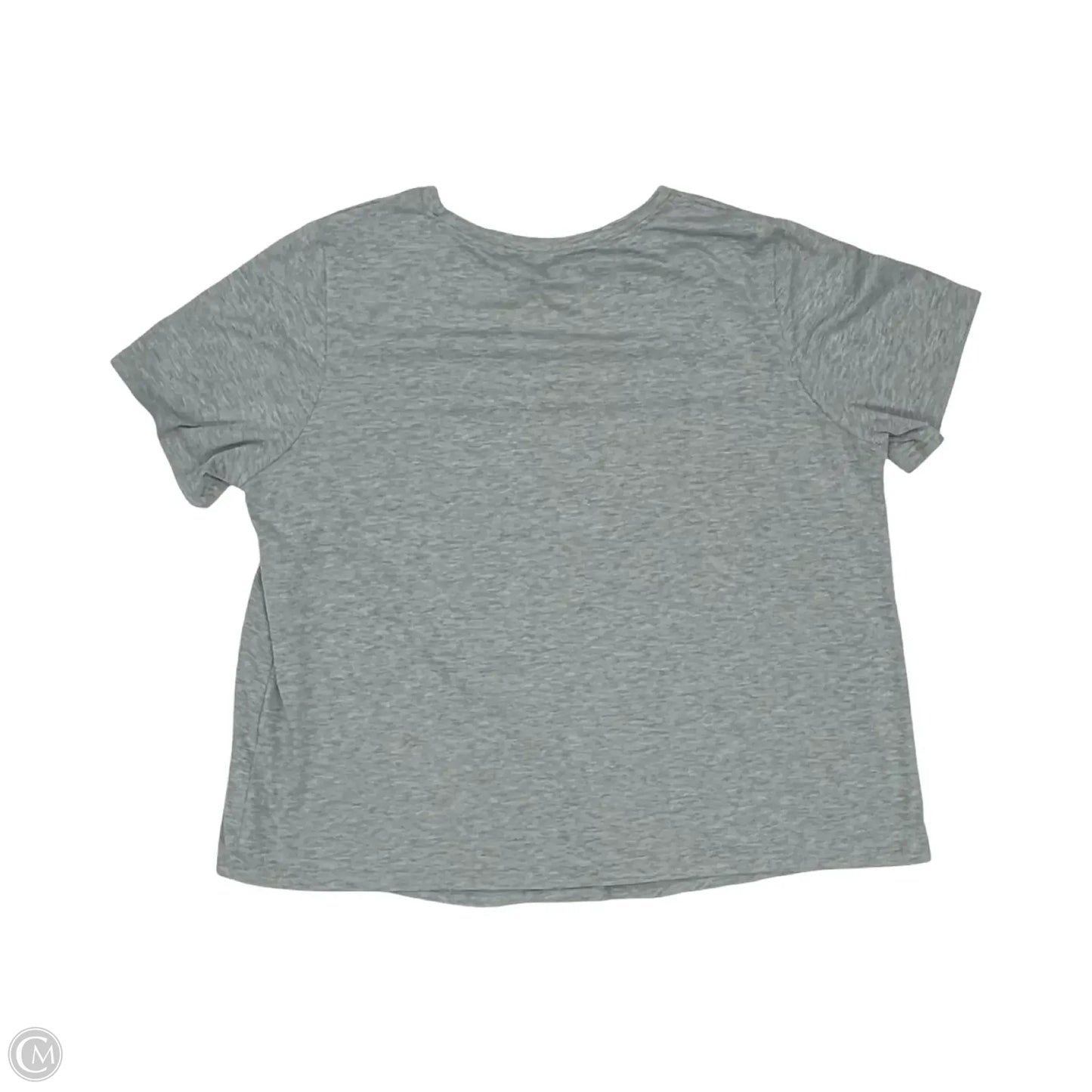 Top Short Sleeve By Shein In Grey, Size: 2x