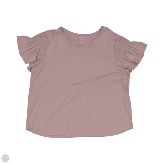 Top Short Sleeve By Nine West In Purple, Size: Xxl