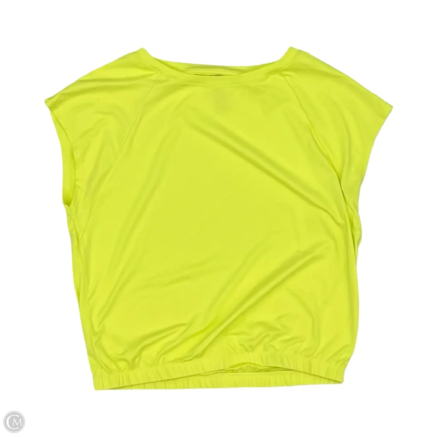 Athletic Top Short Sleeve By Kyodan In Yellow, Size: M