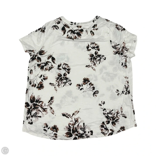 Top Short Sleeve By Maurices In White, Size: 1x