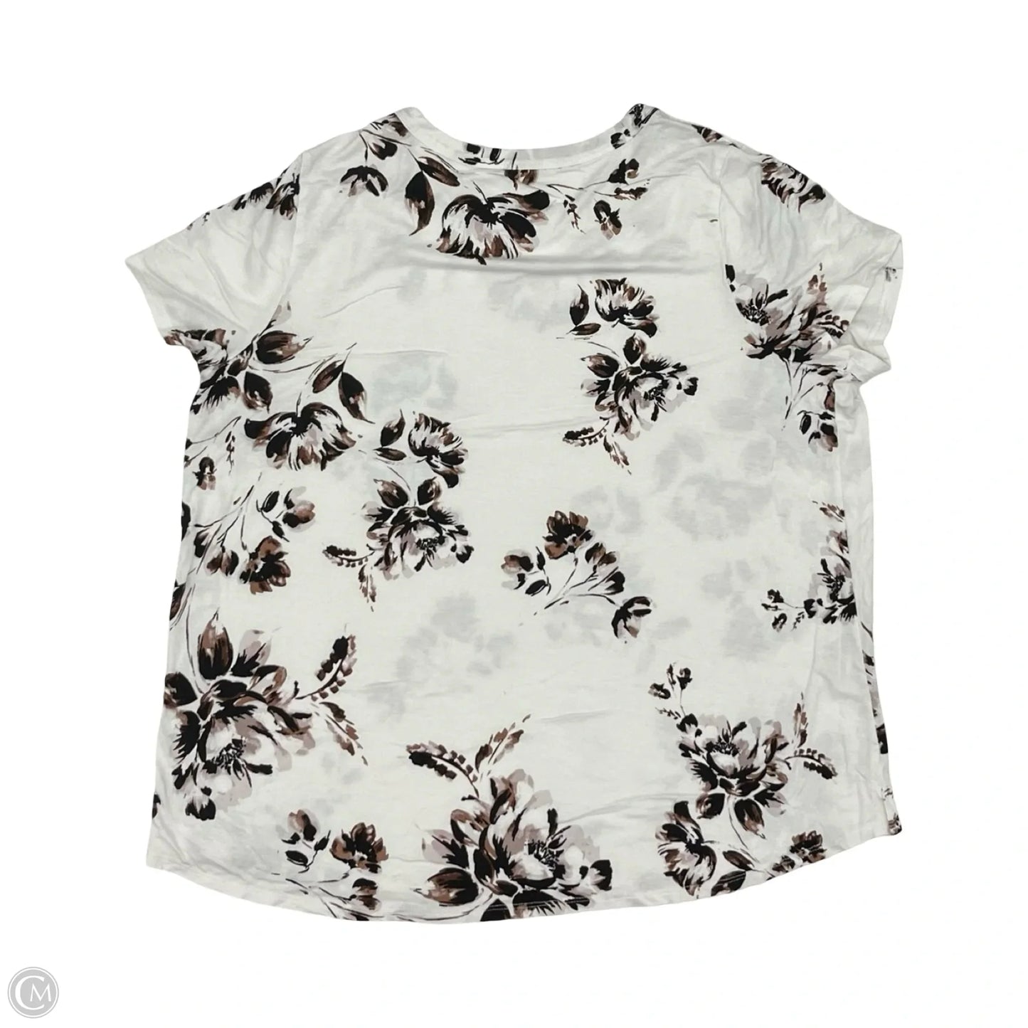 Top Short Sleeve By Maurices In White, Size: 1x
