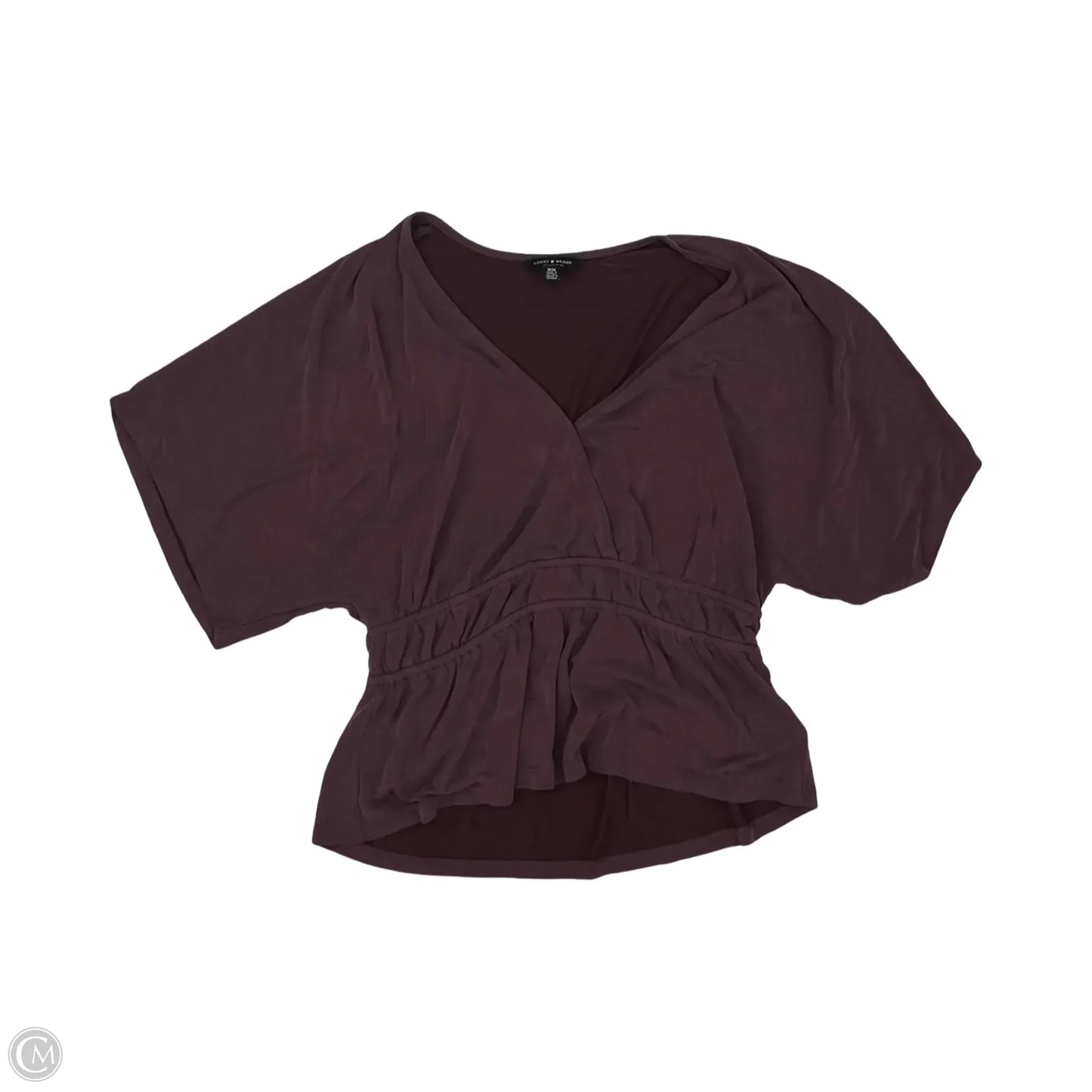 Top Short Sleeve By Lucky Brand In Purple, Size: M