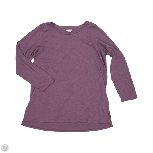 Top Long Sleeve By J. Jill In Purple, Size: L