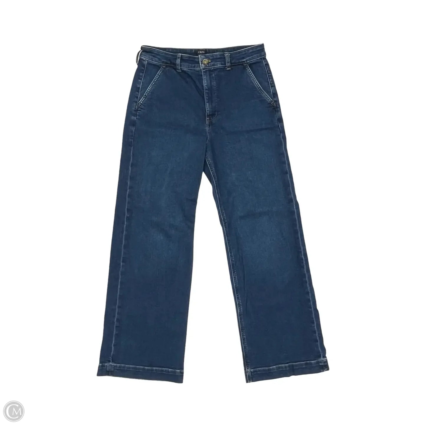 Jeans Straight By J. Crew In Blue Denim, Size: 8