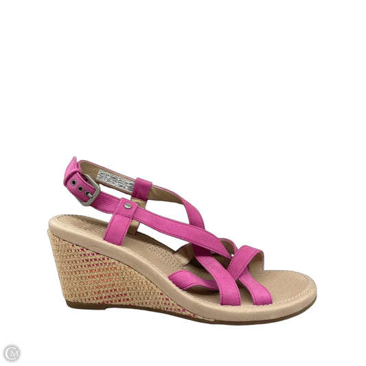 Sandals Designer By Ugg In Pink, Size: 9.5