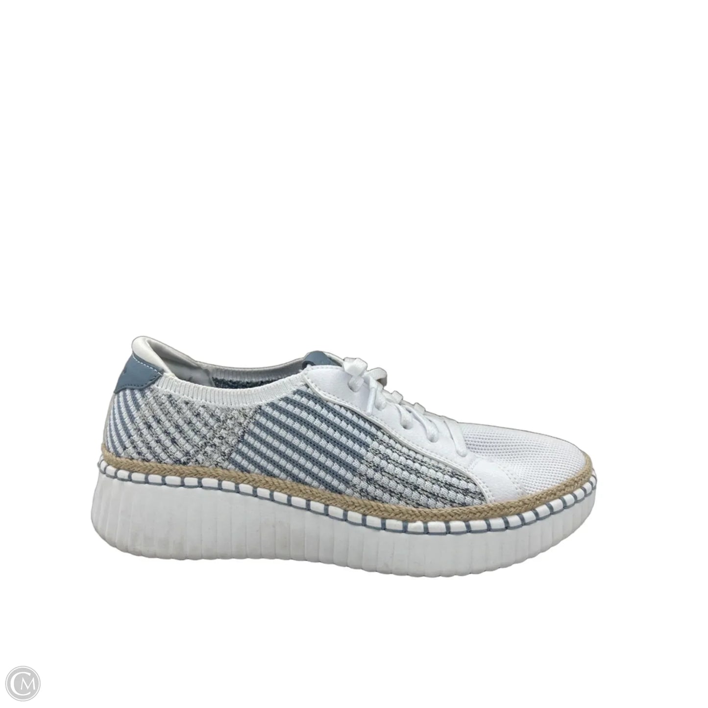 Shoes Sneakers By Skechers In Blue & White, Size: 8.5