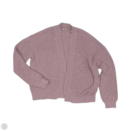 Sweater Cardigan By Hem & Thread In Pink, Size: L