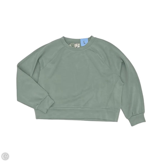 Athletic Sweatshirt Crewneck By Members Mark In Green, Size: L