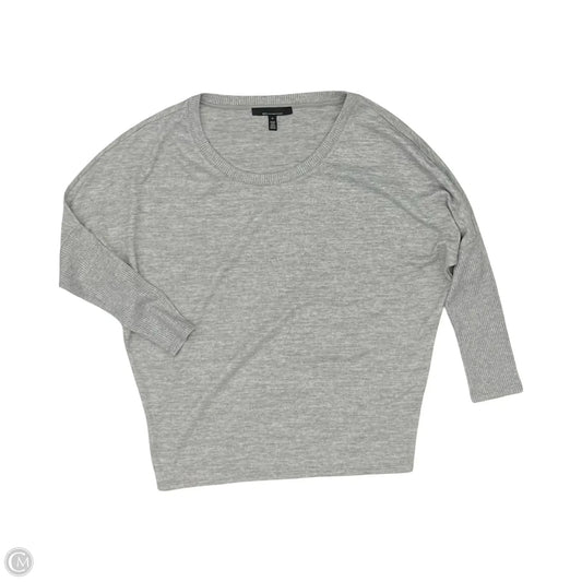 Top Long Sleeve By White House Black Market In Grey, Size: S