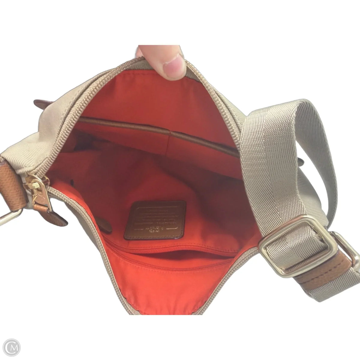 Crossbody Designer By Coach, Size: Medium