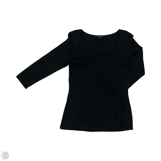 Top 3/4 Sleeve By Boston Proper In Black, Size: M