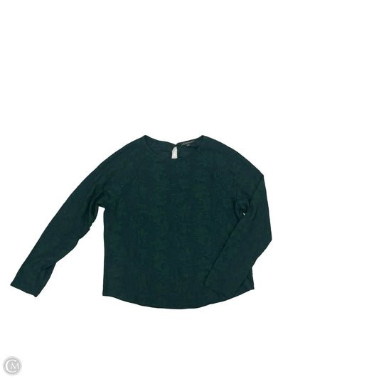 Blouse Long Sleeve By Adrianna Papell In Green, Size: L