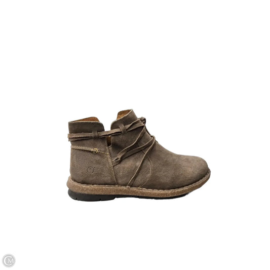 Boots Leather By Born In Brown, Size: 11