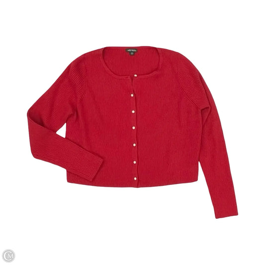 Sweater Cardigan By Wild Fable In Red, Size: Xxl