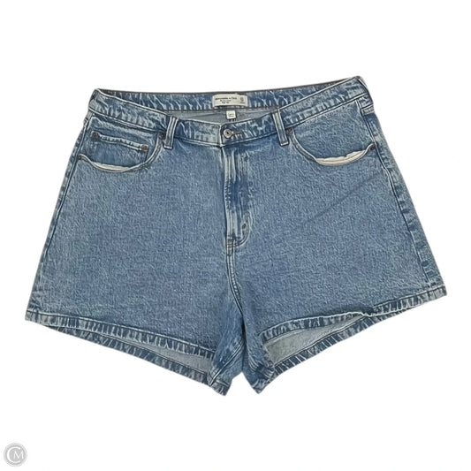 Shorts By Abercrombie And Fitch In Blue Denim, Size: 18