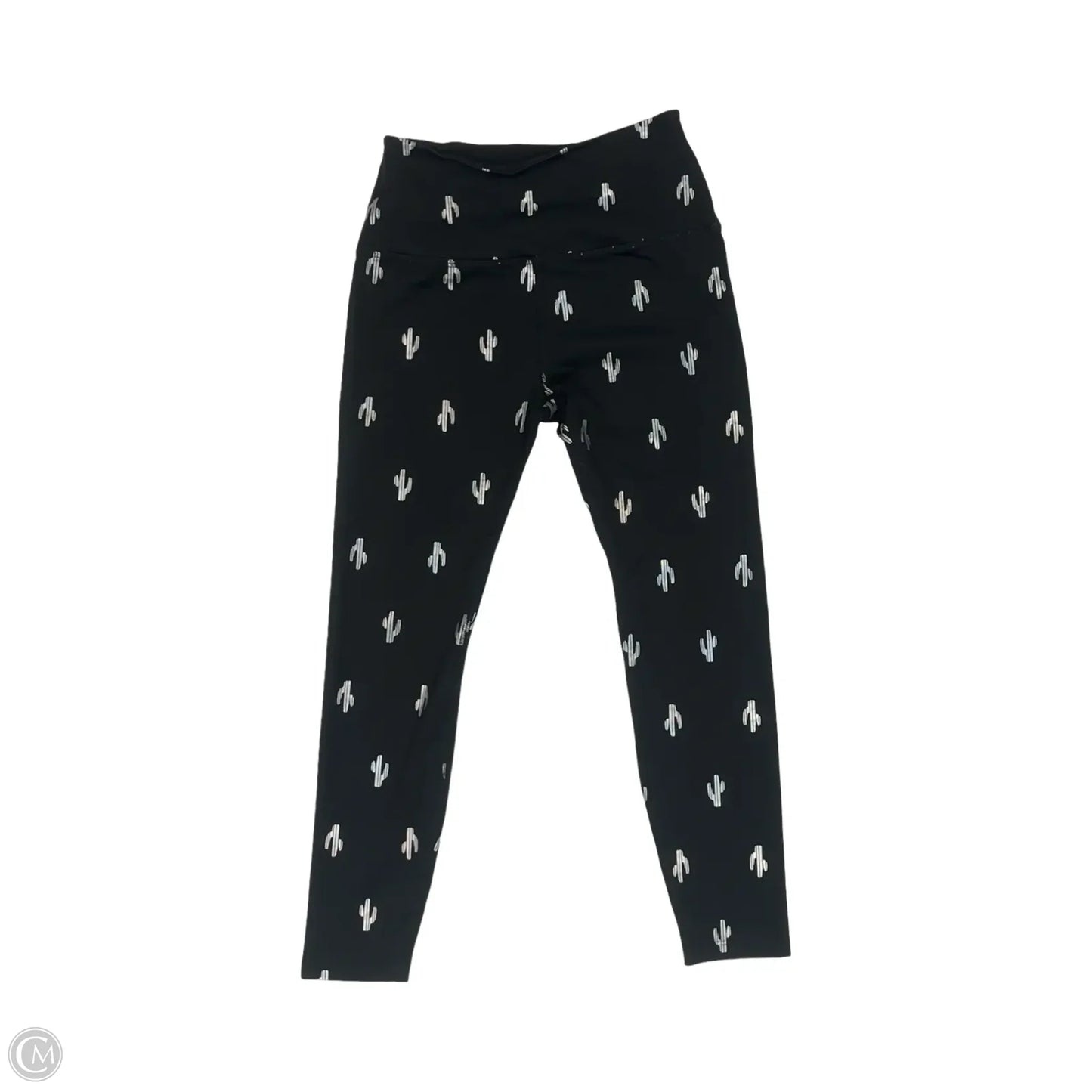 Athletic Leggings By Beyond Yoga In Black & Silver, Size: S