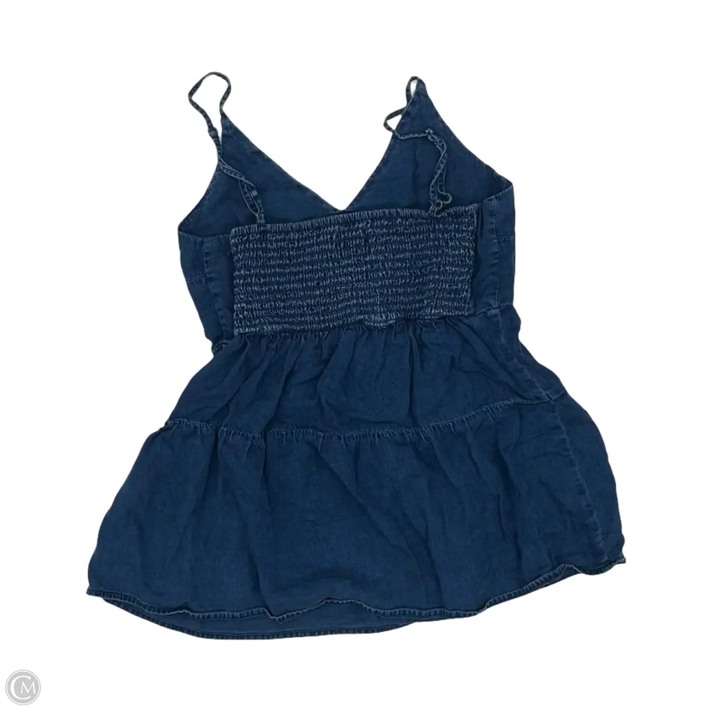 Blouse Sleeveless By Old Navy In Blue Denim, Size: Xs