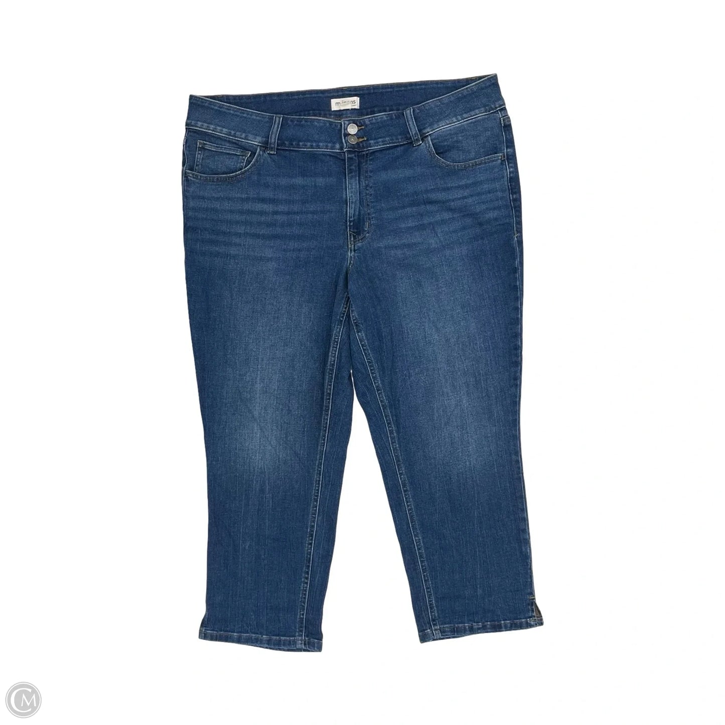 Jeans Cropped By Maurices In Blue Denim, Size: 20w