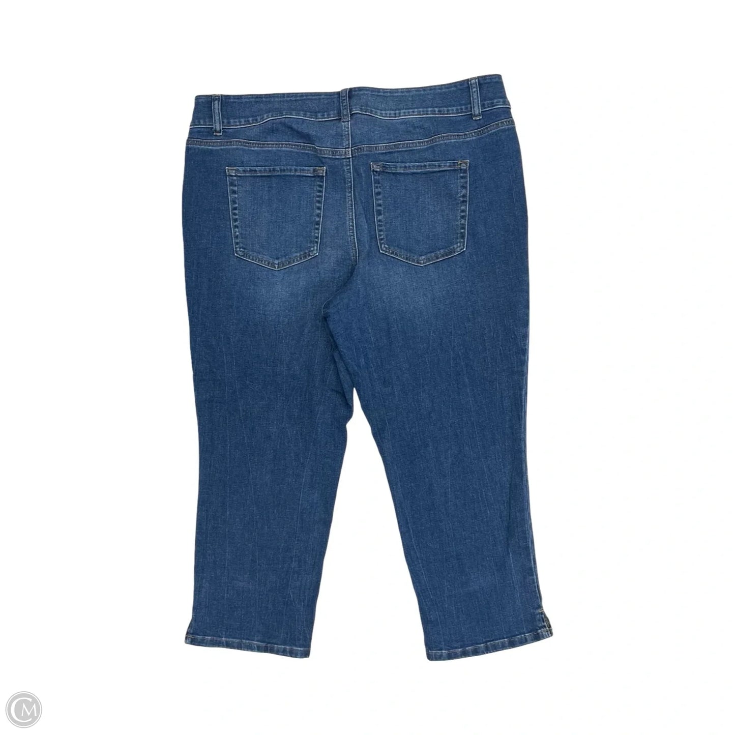 Jeans Cropped By Maurices In Blue Denim, Size: 20w