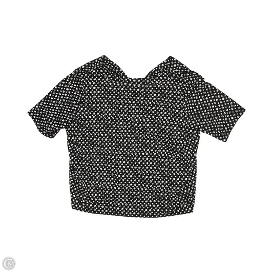 Blouse Short Sleeve By H&m In Black & White, Size: 2x