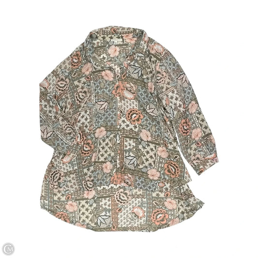 Tunic Long Sleeve By Spense In Multi-colored, Size: 3x