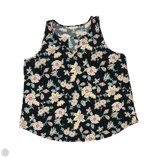 Blouse Sleeveless By Maurices In Floral Print, Size: 1x