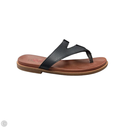 Sandals Flip Flops By Amore In Black, Size: 8