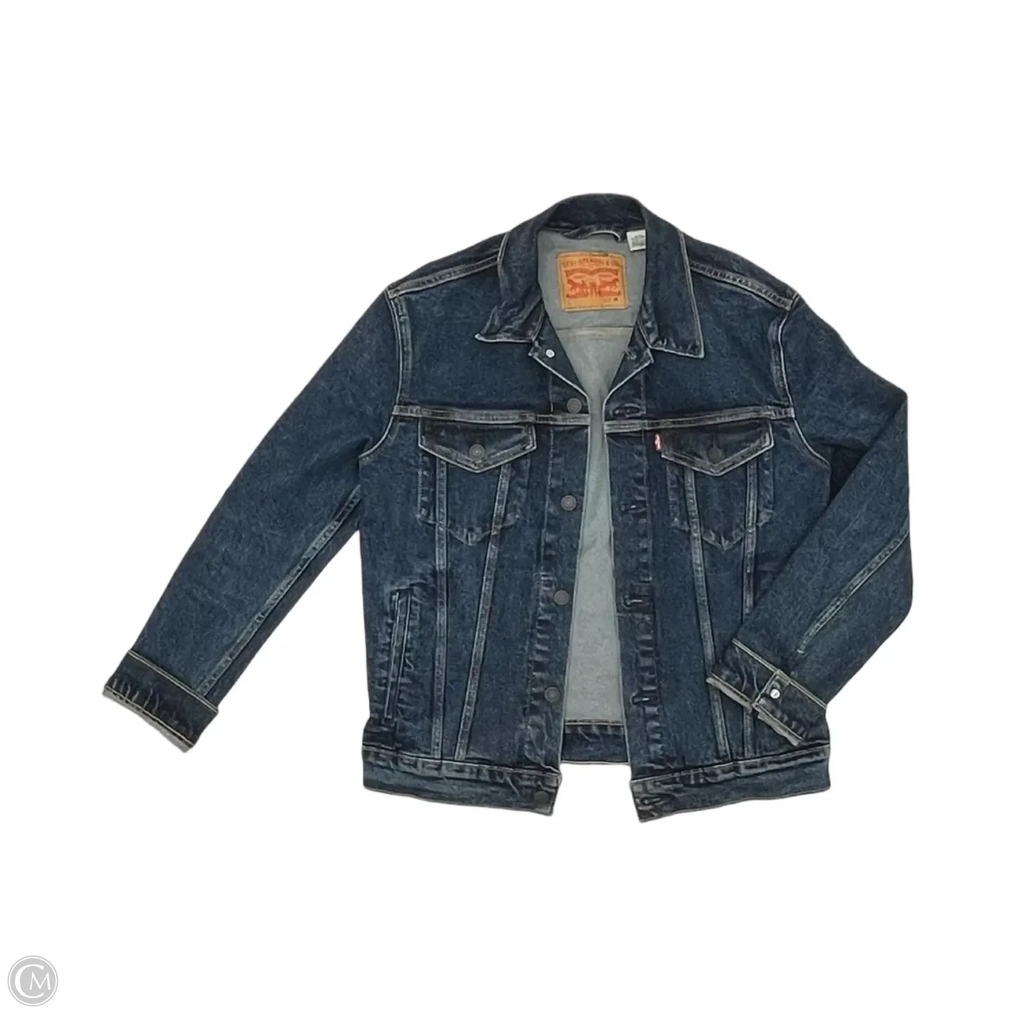 Jacket Denim By Levis In Blue Denim, Size: M