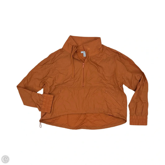 Athletic Jacket By Flx In Orange, Size: Xl