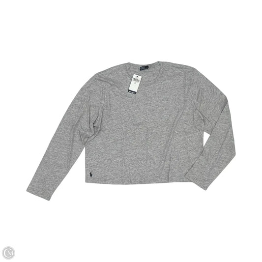 Top Long Sleeve Basic By Polo Ralph Lauren In Grey, Size: Xl