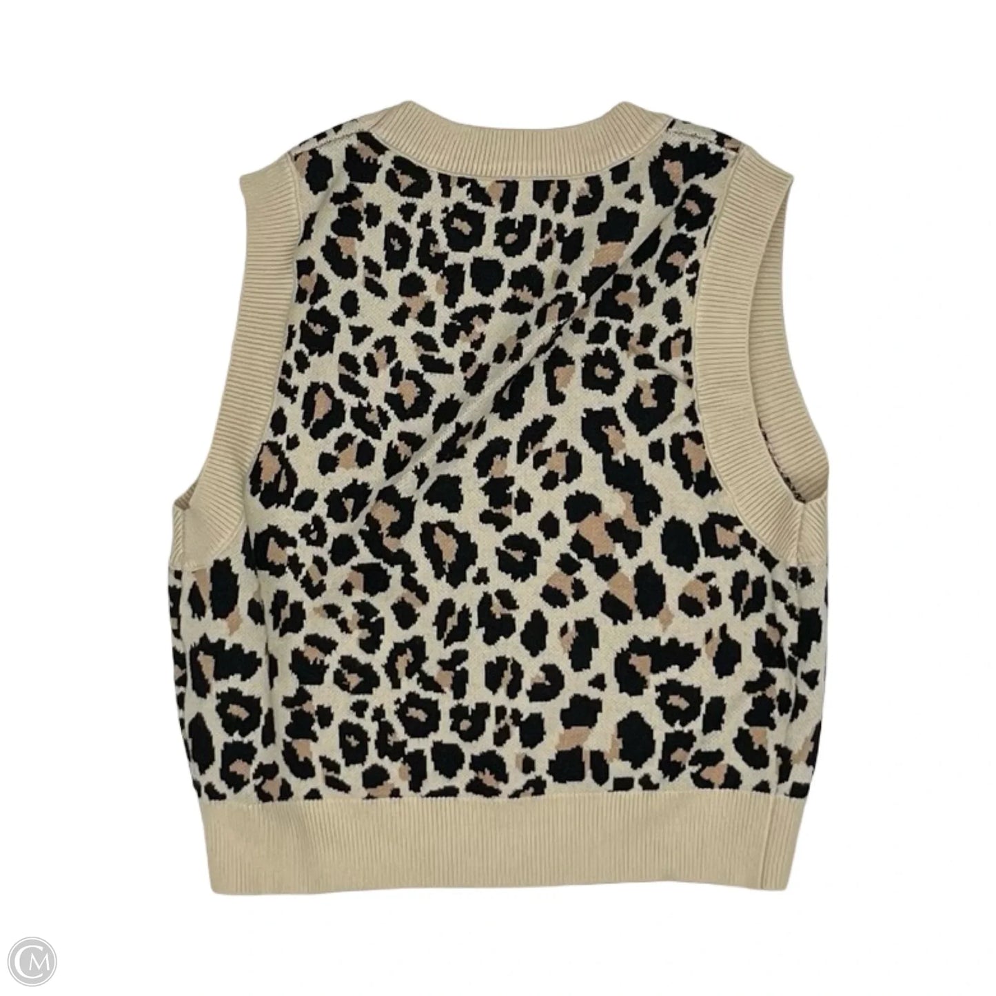 Top Sleeveless By Shein In Zebra Print, Size: S