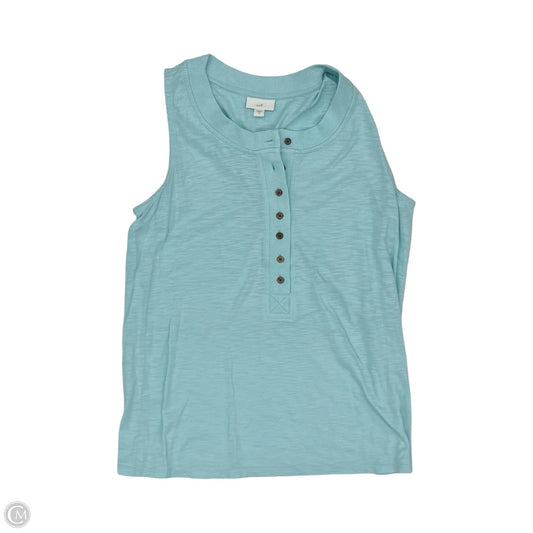 Top Sleeveless By J. Jill In Aqua, Size: M