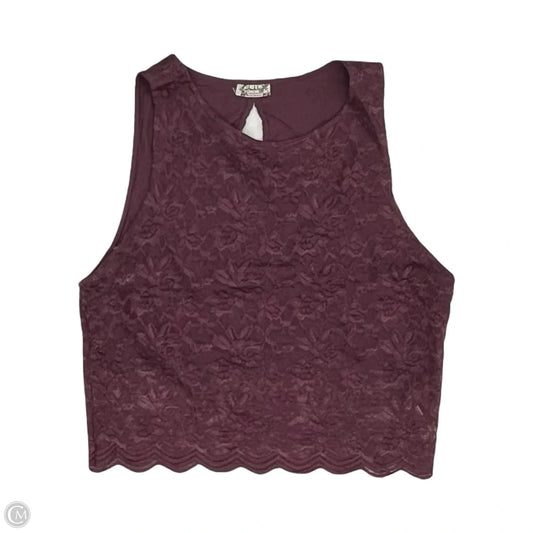Top Sleeveless By Free People In Purple, Size: M
