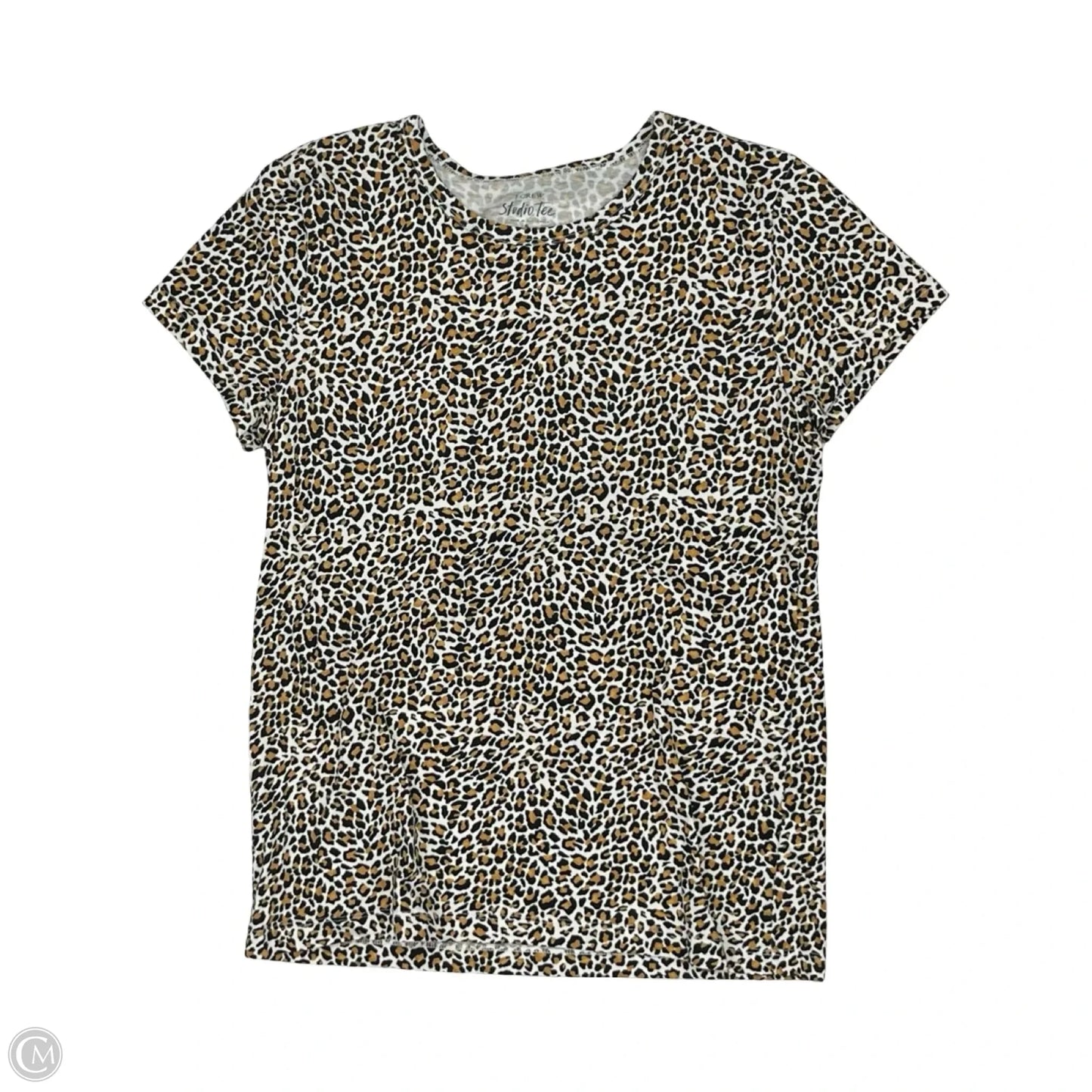 Top Short Sleeve By J. Crew In Animal Print, Size: S