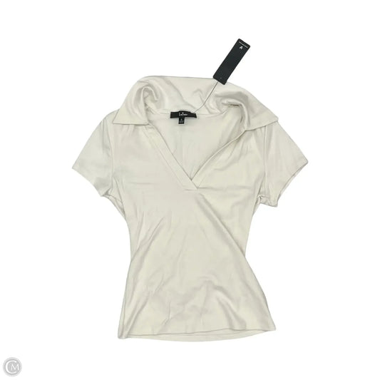 Top Short Sleeve By Lulus In Cream, Size: S