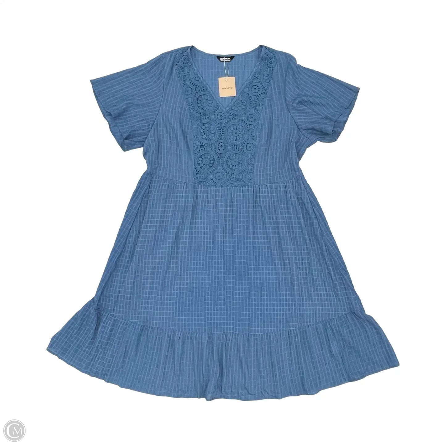 Dress Casual Midi By Bloomchic In Blue, Size: 3x