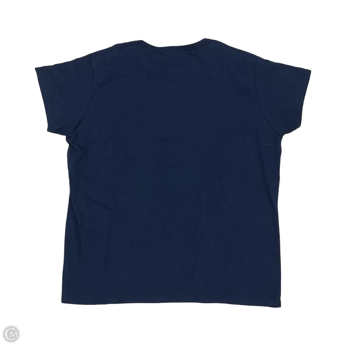 Athletic Top Short Sleeve By Gildan In Blue, Size: 2x