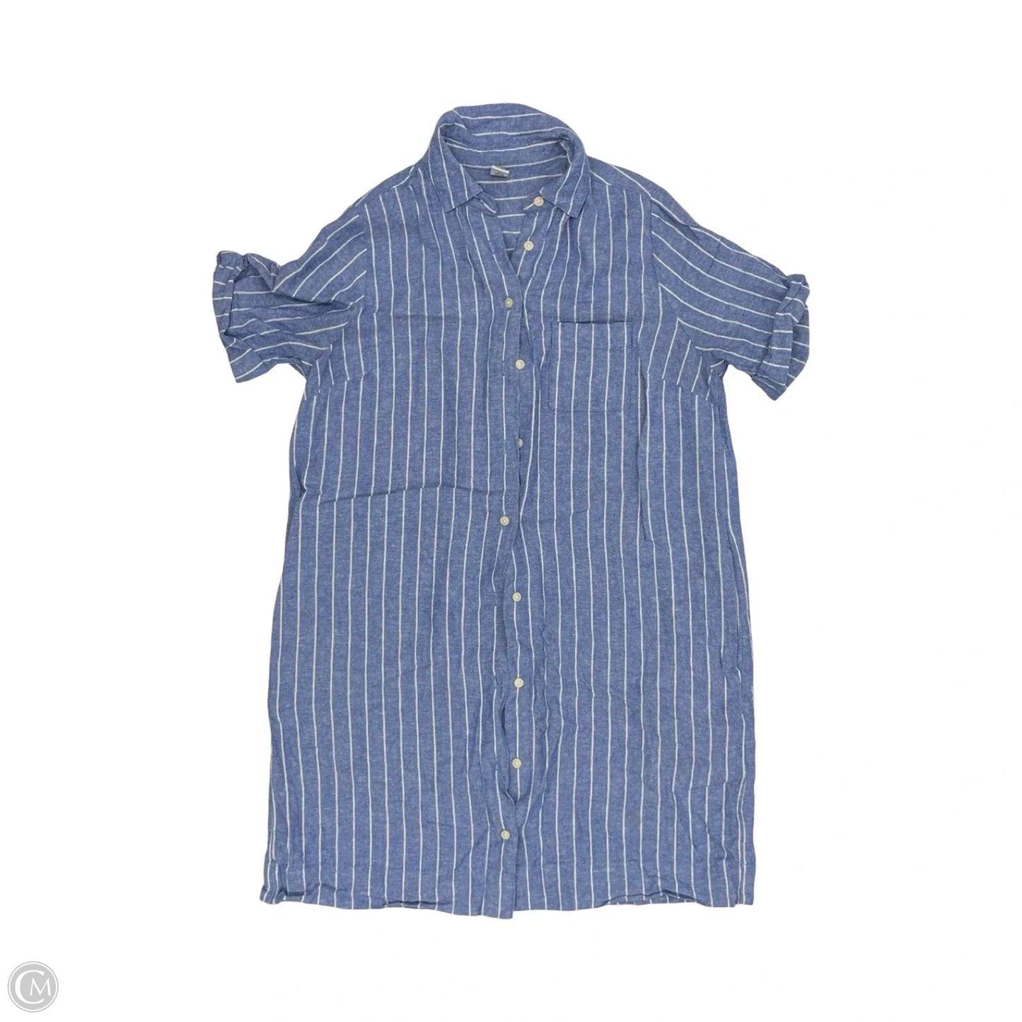 Dress Casual Short By Old Navy In Blue & White, Size: Xs