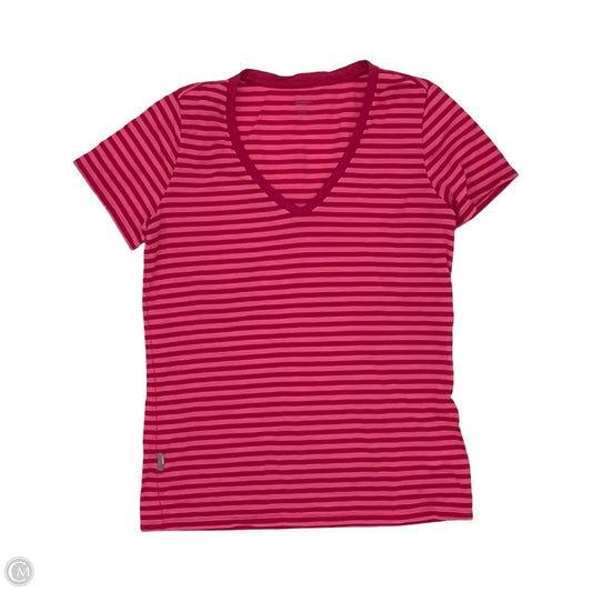 Top Short Sleeve By Cmc In Pink, Size: L