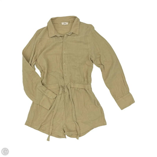 Romper By Elan In Tan, Size: L
