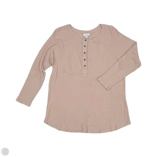 Top Long Sleeve By J. Jill In Pink, Size: Xl