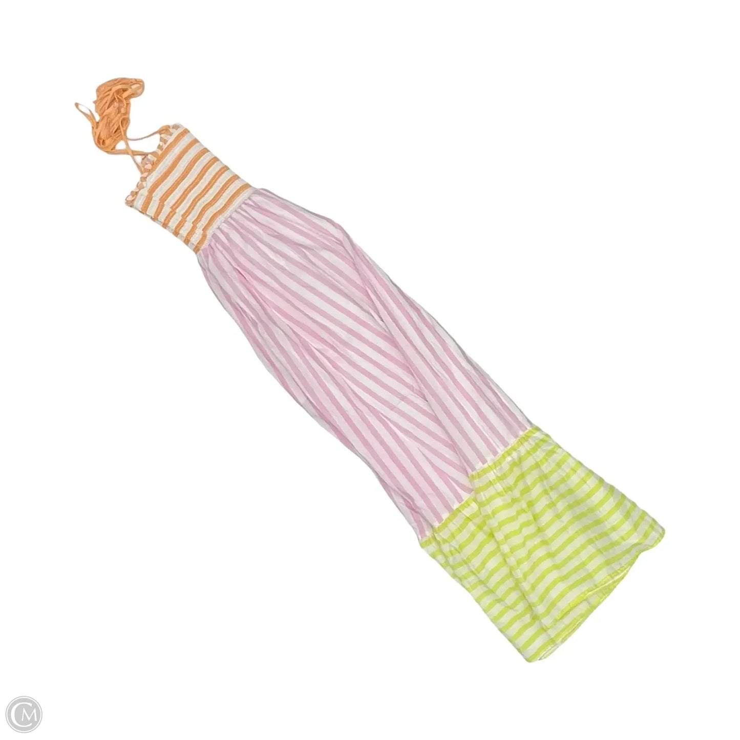 Dress Casual Maxi By Cmc In Striped Pattern, Size: M