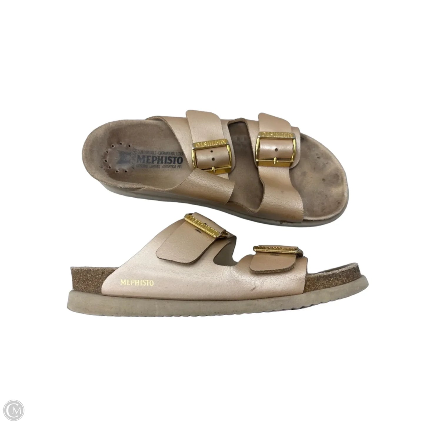 Sandals Flats By Mephisto In Tan, Size: 9.5