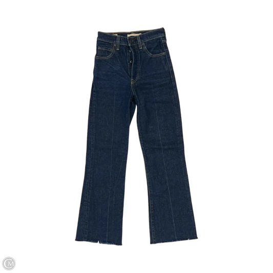 Jeans Boot Cut By Levis In Blue Denim, Size: 00