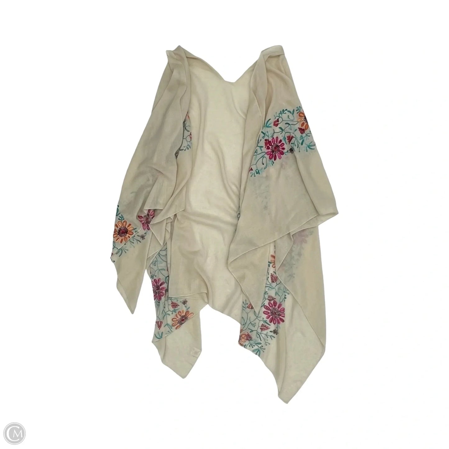 Shawl By Clothes Mentor In Cream, Size: Onesize
