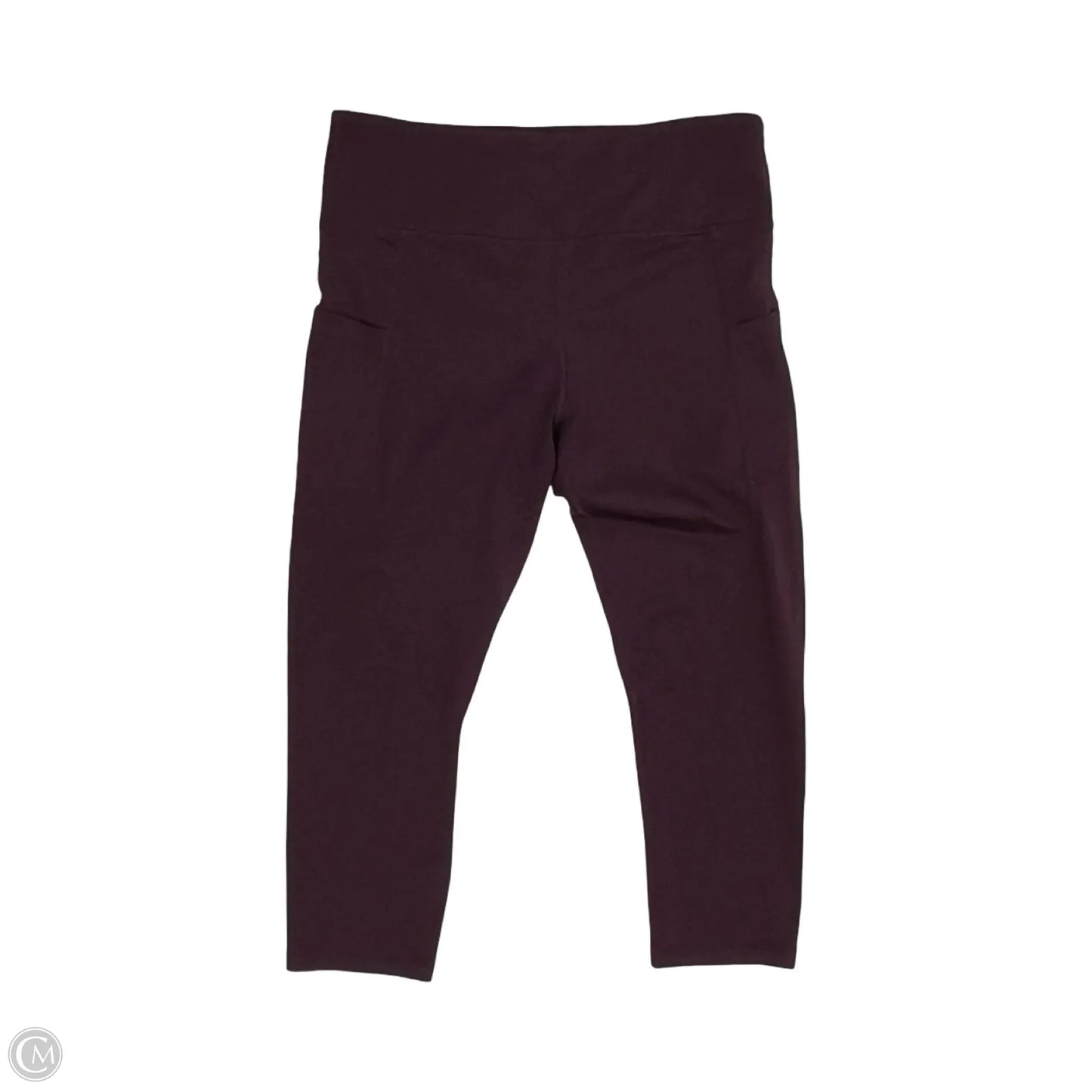 Athletic Leggings Capris By Zyia In Purple, Size: L