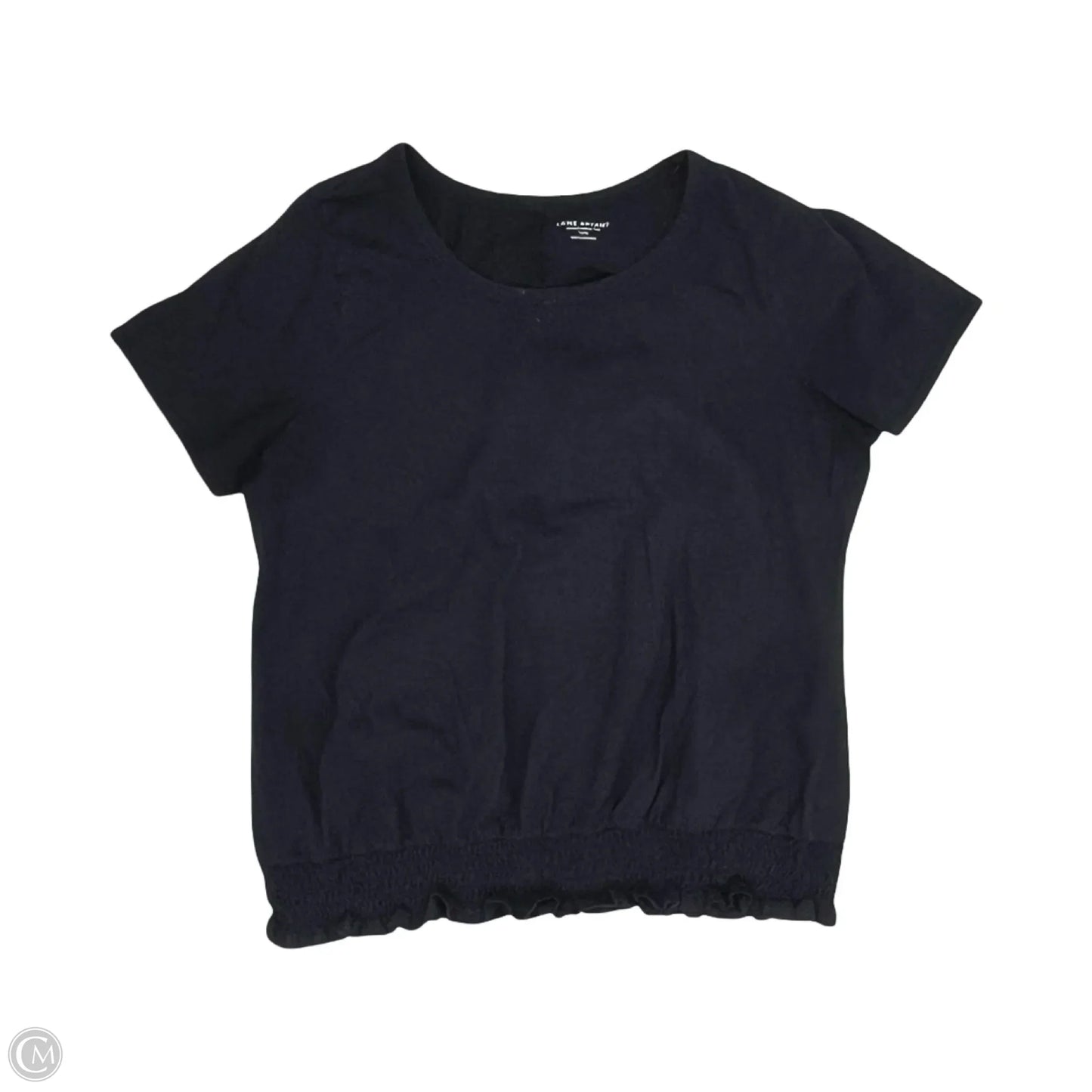 Top Short Sleeve By Lane Bryant In Navy, Size: 1x